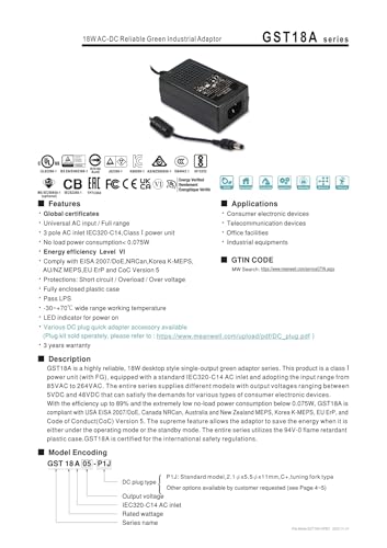 Alimentation de table GST18A09-P1J transformateur industriel CA CC - 3