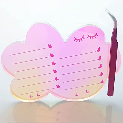 zalati Eyelash Display Holder False Eyelash Tray Eyelash Boards for Makeup Eye Lashes Display - Transparent Clouds - Image 3