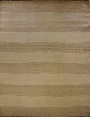 6'6 x 9'8 Double Knot Gabbeh Design Area Rug with Wool Pile - | a 6x10 Large Rug | an Authentic Hand Knotted Gabbeh Rug