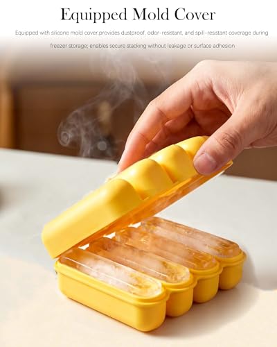 Moldes de hielo cilíndricos pequeños pack x2 en silicona miniatura 4