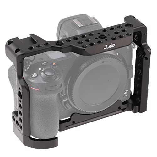 Fotga Camera Cage Video Stabilizer For Nikon Mirrorless Camera Z5 Z6 Z7 Z6Ii Z7Ii With Cold Shoe,Handle Locating Holes,Multiple 1/4" 3/8" Screw Holes #TOP5