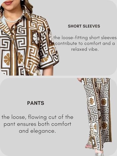 Image of Leriya Fashion Womens Co-ord Set Stylish | Summer Cord Set | Jumpsuit for Western Party Suit | Formal Office Wear & Casual Look | Summer Travel Co Ord Set Beach & Holiday Look