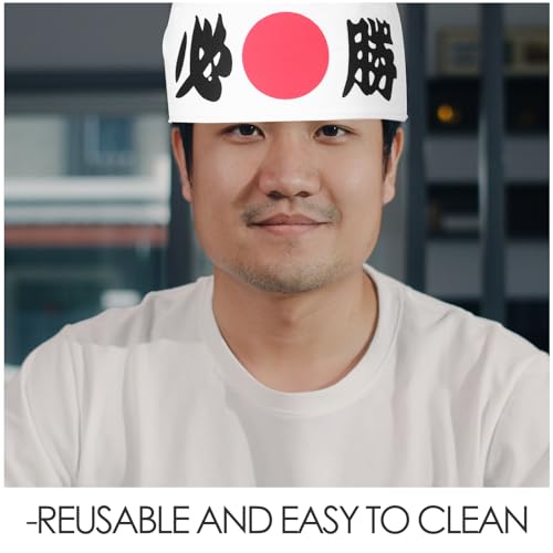 Didiseaon 4pcs Japanese Bandana Hachimaki Karate Headband Printed Tie on Chef Headband for Kids Boys Girls Karate Sports Exercise Cooking3