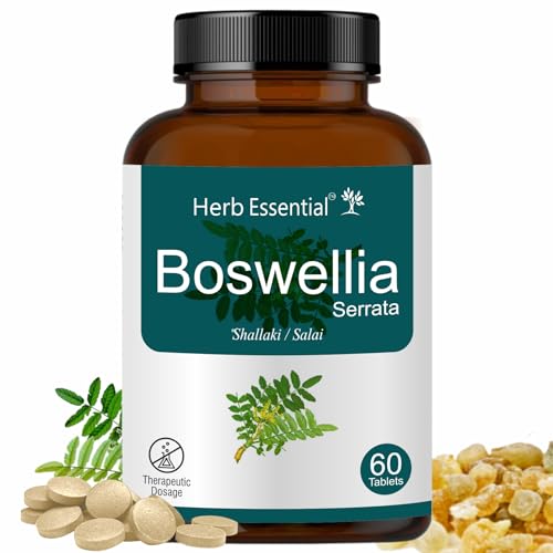 Boswellia Serrata: A Comprehensive Product Review 5 Herb essential boswellia tablet, 500mg, 60 count, bone and joint wellness