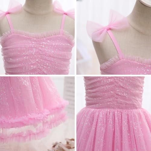 IMEKIS Toddler Baby Girl Birthday Princess Dress Shiny Confetti Boho Rainbow Cake Smash Photo Shoot Outfit for 1-6T4