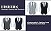 HISDERN Mens Vest Formal Dress Business Wedding Gray Solid Color Suit Vest Dress Waistcoat Slim Fit for Suit or Tuxedo