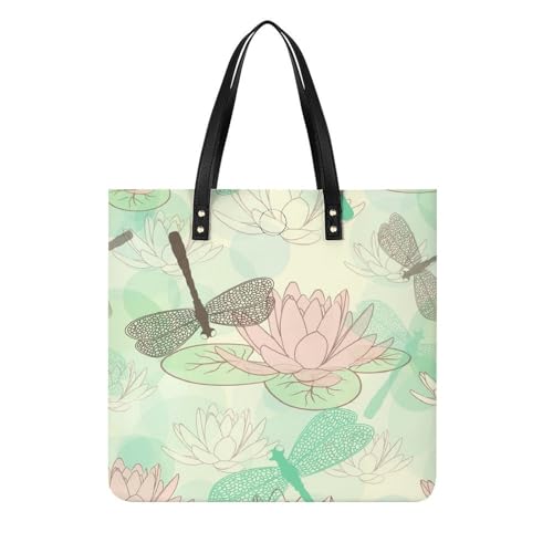 Libellule fleur femmes sac à main spacieux pour en finir avec les sacs trop petits
