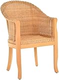 rattan tisch honig Korbsessel in Handarbeit aus Natur - Rattan hergestellt