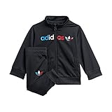 adidas Unisex Baby Tracksuit Trainingsanzug, Top:black Bottom:black, 12 Monate EU