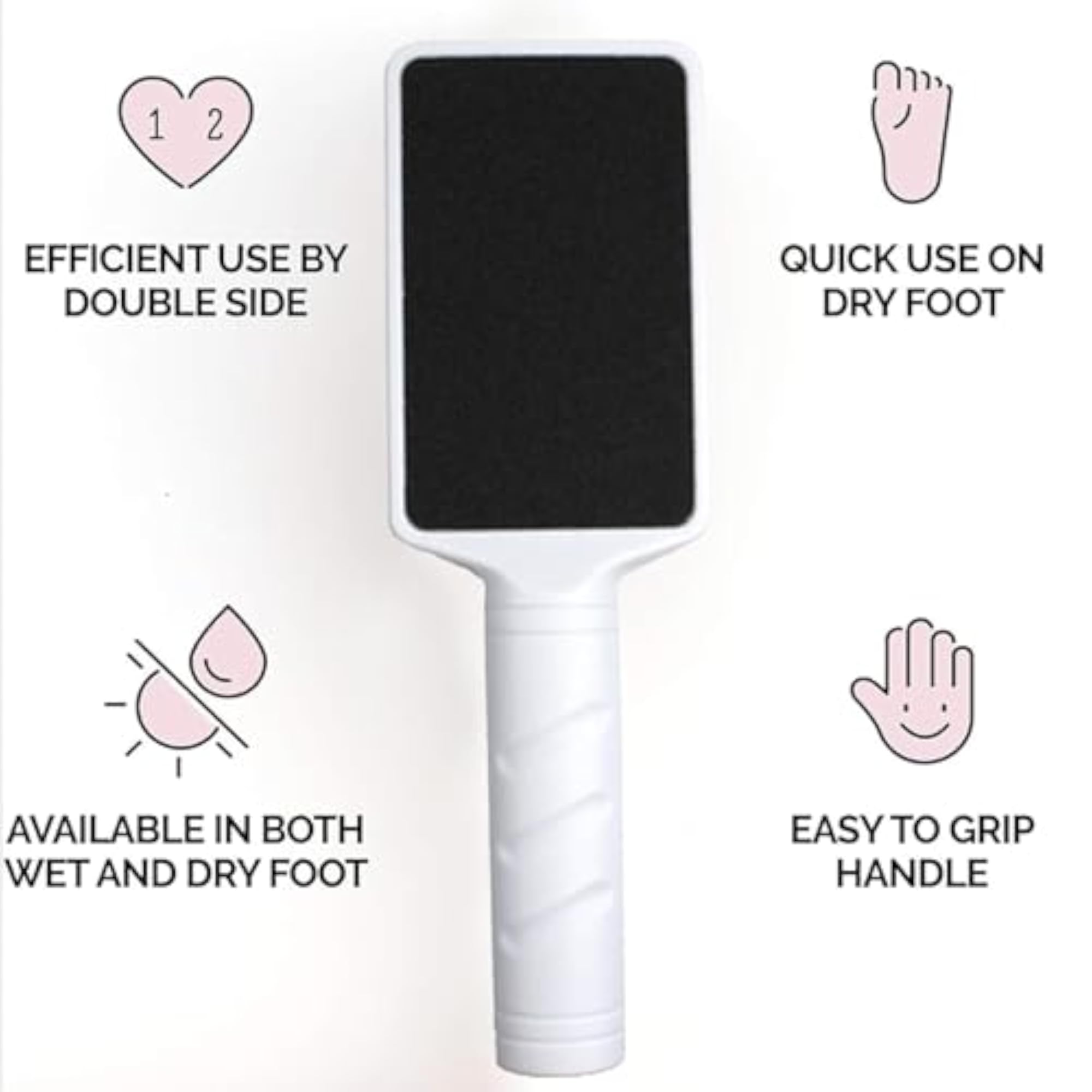 Foot Scrubber with Double Sided Rasp for Dead Skin