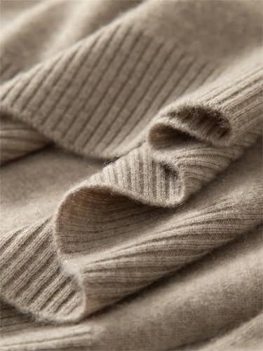 Dcvmvmn Men's Spring Cashmere Pullovers Sweater Men Large Size Knitwear Jumper Brown Gray4