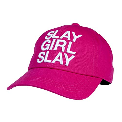 QUEER EYE Official Merchandise | Embroidered Slay Girl, Slay! Baseball Cap Pink
