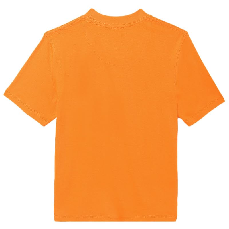 Image of Kidsville Spiderman Printed Regular Fit Orange Cotton Boy's T-Shirt