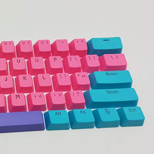 Image of Guffercty kred GTSP 60% PBT Mechanical Gaming Keyboard Keycaps with 6.25U Space Bar OEM Profile for Cherry MX Switch Design Zhri (QWERTY Layout)