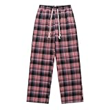 ZDSUHYIW Pantalones de chándal para hombre, pierna ancha, pantalones de felpa, mullidos, cálidos, pantalones largos de invierno, pantalones deportivos de terciopelo de cordero, pantalones térmicos de