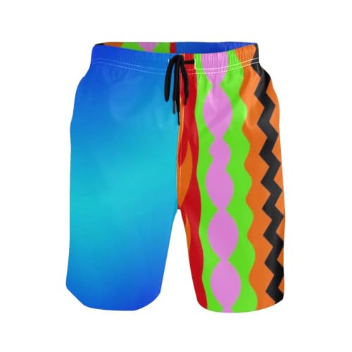 Short de bain avec compression de 20,3 cm 22,9 cm long extensible pour surf rétro - 3