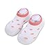 Gavena Zapatillas de bebé Calcetines para niñas pequeñas zapatillas de algodón recién nacidos respirables primeros zapatos de caminar suela suave antideslizante, color Rosa, talla 6-12 meses