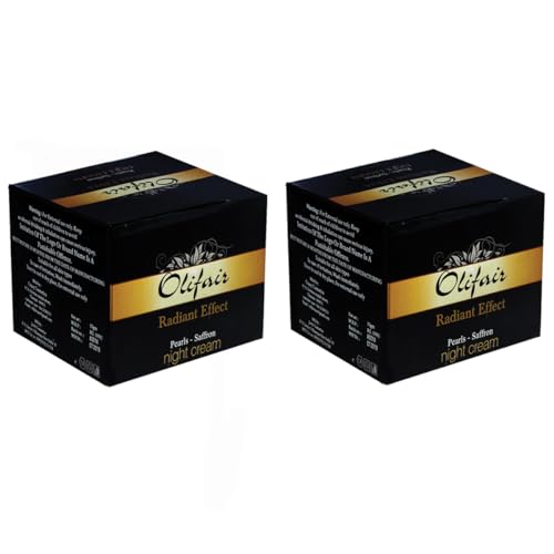 Image of Olifair Pearls Saffron Night Cream for Men and Women,Skin Whitening and Dark Spot Removal-50 g (Pack of 2)