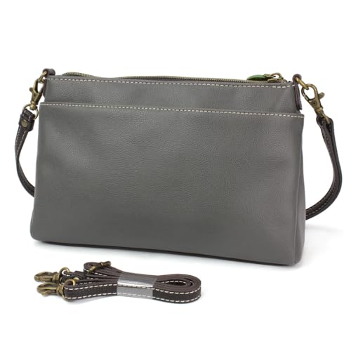 Image of CHALA RFID Protected Vegan Leather Deluxe Crossbody Bag with Adjustable Straps