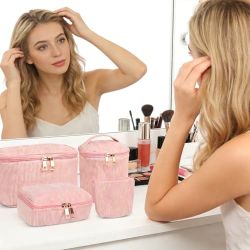 Beautycase Make-upkoffer meisjes 82-delig roze - View 5