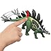 Mattel Jurassic World Dinosaur Figure Toy, Gigantic Thrashers Large Stegosaurus with 2 Attack Action & Evolve Feature, Digital Play
