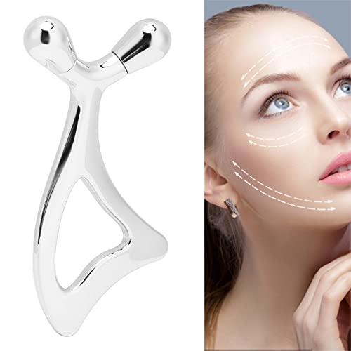 Massageador Facial, Borda Suave Ferramenta Gua Sha Confortável Rabo de Colher Manuseio Fácil para Ol