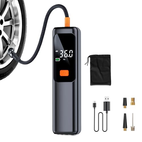 Inflador de neumáticos portátil con compresor de aire y apagado automático para coche y moto