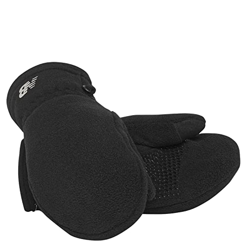 new balance(ニューバランス) ユース防寒ヘビーウェイトストレッチフリースグローブ/ミトン, ミトン。, Small