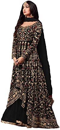 Ready to Wear Indian Pakistani Style Embroidered Koti Salwar Kameez Salwar Suit for Women