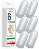 Bratek Polifosfati per Caldaia Ricarica in Cartucce Universali Made in Italy - 6 Cartucce Dosatore Polifosfati per Caldaia Compatibili con Filtro Anticalcare Standard x Protezione Impianto Idraulico