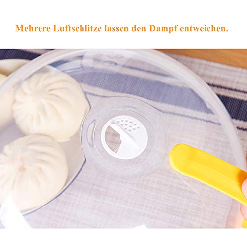 Mikrowellendeckel Anjien für Mikrowellen BPA-frei, transparent, Ø 26,5 cm