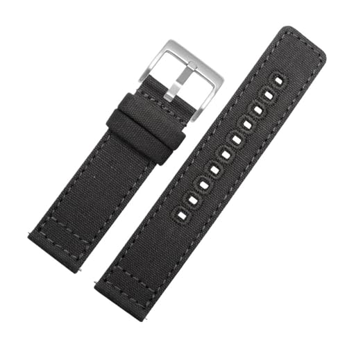 Bracelet de montre vert armée en toile de sport pour homme