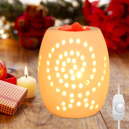 PORFOYO Wachsschmelzwärmer - Keramik Duftlampe, Elektrische Duftlampe,...