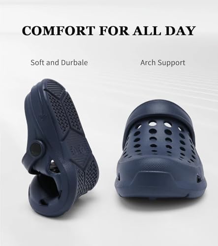 Image of Kids Girls Boys Clogs Garden Shoes Toddler Slip on Sandals Children Water Shower Beach Pool Slippers