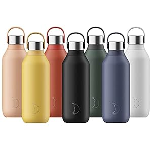 Chilly’s Series 2 Bottle – Leak-Proof, No Sweating – BPA-Free Stainless Steel – Reusable – Double Walled, Vacuum…