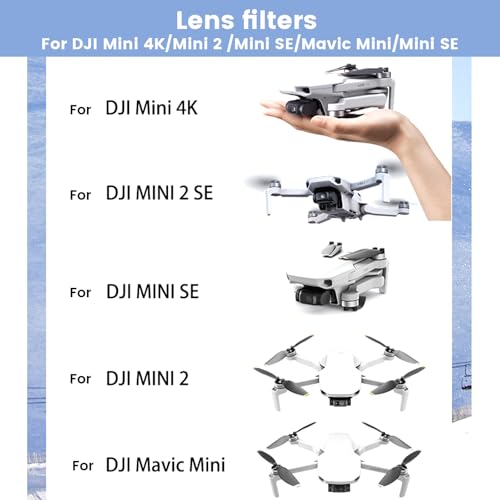 ND Filter Set for DJI Mini 4K/2/SE/Mavic Mini Accessories 4 Pack-(ND4, ND8, ND16, ND32) - Thumbnail 5