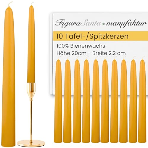 Figura Santa Bienenwachskerzen, Stabkerzen aus 100% Bienenwachs,...