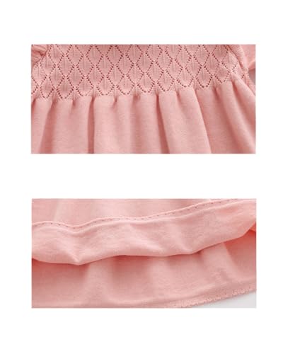 Baby Girls' Long Sleeve Girl Dress and Rompers Ribbed Knit Sweater Dresses Fall Winter4