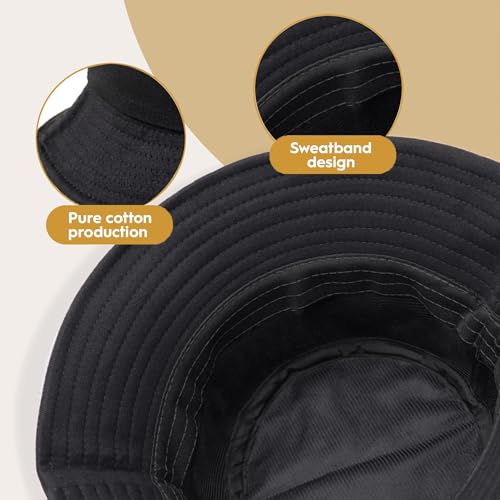 12 Pieces Kids Bucket Hat For Children Aged 2–6 Years, Cotton Blank Sun Hat For DIY Sublimation Tie Dye3