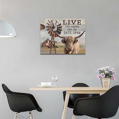 Highland-Cow-Wall-Art-Highland-Cow-Pictures-Western-Wall-Decor-Farmhouse-Highland-Cow-Canvas-Prints-Rustic-Windmill-Painting-Modern-Artwork-Home-Decoration-for-Bedroom-Bathroom-Living-Room-16×12 Highland Cow Wall Art Highland Cow Pictures Western Wall Decor Farmhouse Highland Cow Canvas Prints Rustic Windmill Painting Modern Artwork Home Decoration for Bedroom Bathroom Living Room 16×12