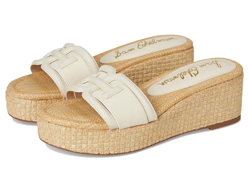 Sam Edelman Women's Pauleena Wedge Sandal, Modern Ivory, 8.5 by Sam Edelman - Used condition - CA$68.69