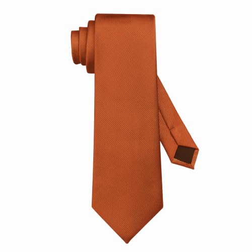 Image of DecTwig Men's Ties Solid Color Formal Neckties 3.15 inch (8CM) Black Ties For Men