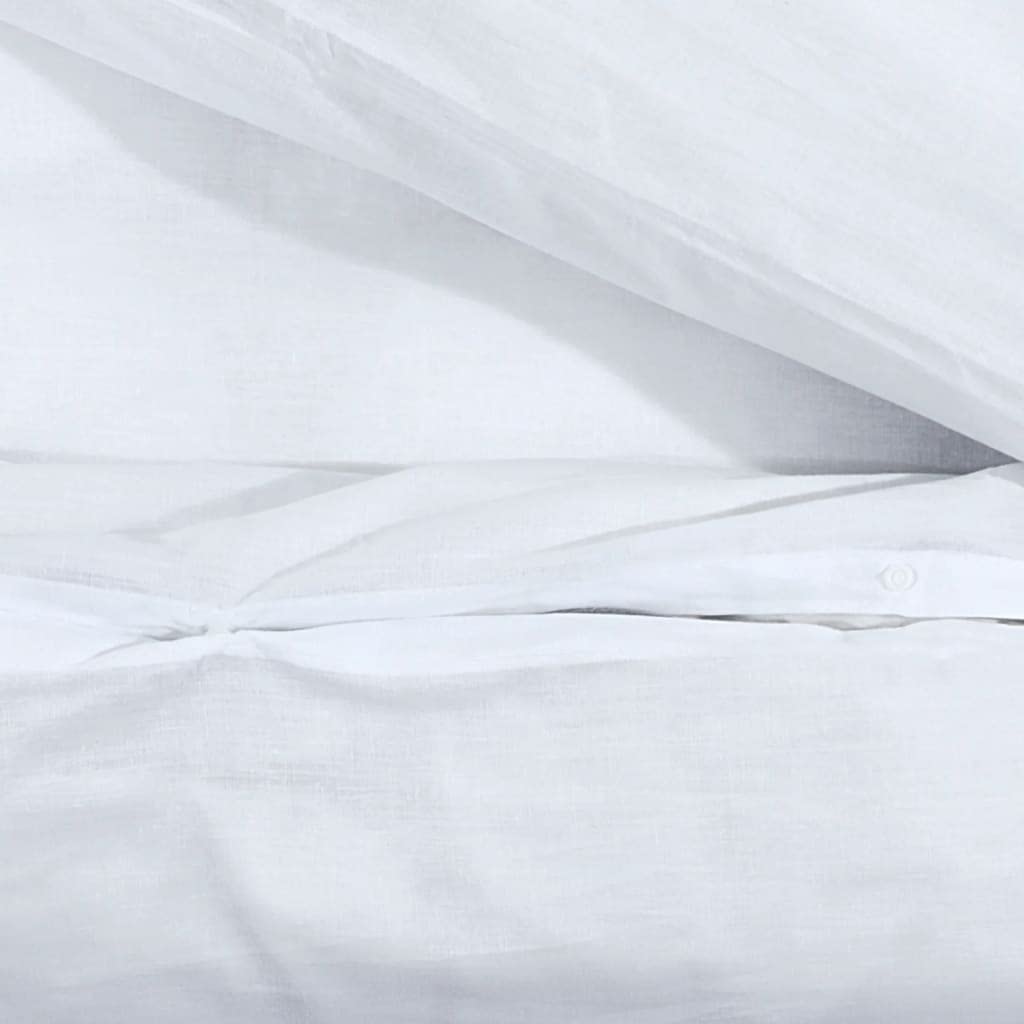 Set Copripiumino Bianco 220x240 cm in Cotone,Casa e Giardino,Biancheria,Lenzuola e Coperte,Copripiumini,1.18kg - 136163