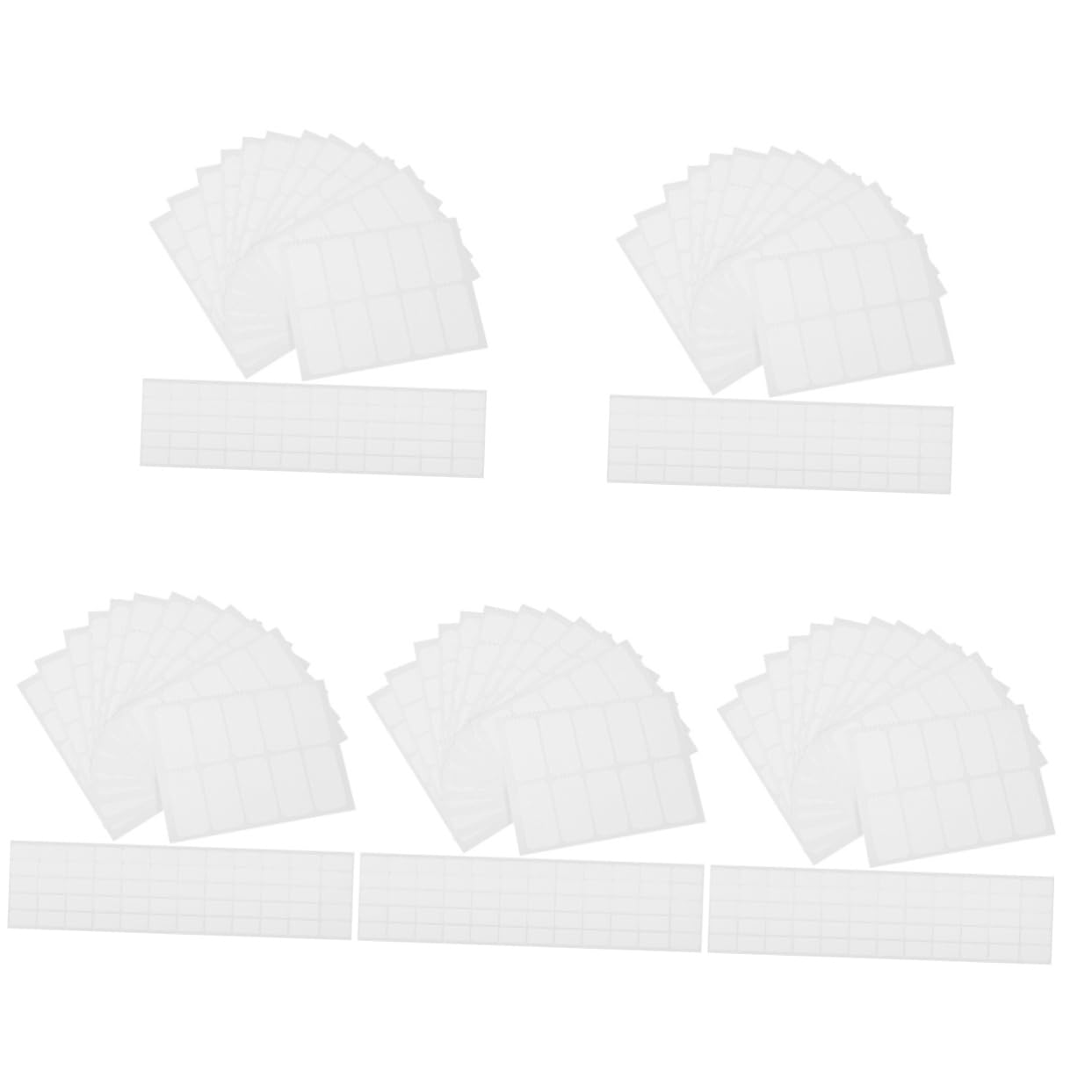 EXCEART 5 Sets Bügelfreie Etiketten Für Kleidung Wäscheraum-marker Kleidungszubehör Waschbare Namensetiketten Für Die Wäsche 120 Stück * 5