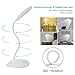 DEEPLITE LED Desk Lamp with Flexible Gooseneck 3 Level Brightness, Battery Operated Table Lamp 5W Touch Control,Compact Portable lamp for Dorm Study Office Bedroom,Eye-Caring and Energy Saving