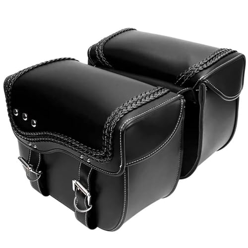 1 Par De Alforjas para Motocicleta, 35,5 X 15 X 28,6 Cm, Bolsa De Almacenamiento Lateral para Equipaje, Alforja para Herramientas, Bolsa De Sillín Impermeable para Suzuki