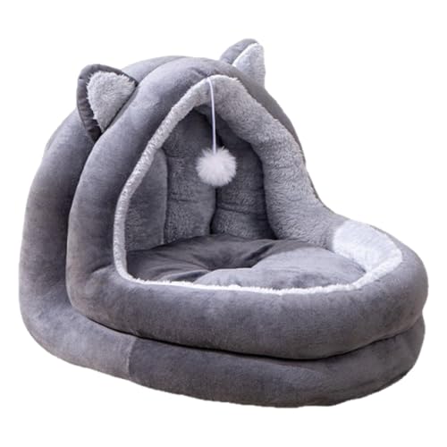 Lycass かわいい猫用ベッド 半密閉式犬小屋 暖かいペットテント 小型犬 子猫 子犬用