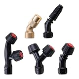 KOOBOOK 5Pcs Adjustable Spray Nozzle Tips Multifunctional Combination for Efficient Spraying Sprayers Agriculture Forestry Water Pump Nozzle Adapter Plastic Sprayer Parts