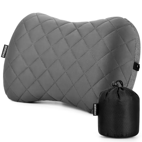 Rewondah Inflatable Camping Pillow Compact Ultralight Blow Up Backpacking Pillow with Removable Cover Ultimate Comfort for Camp Travel and Easy to Inflate