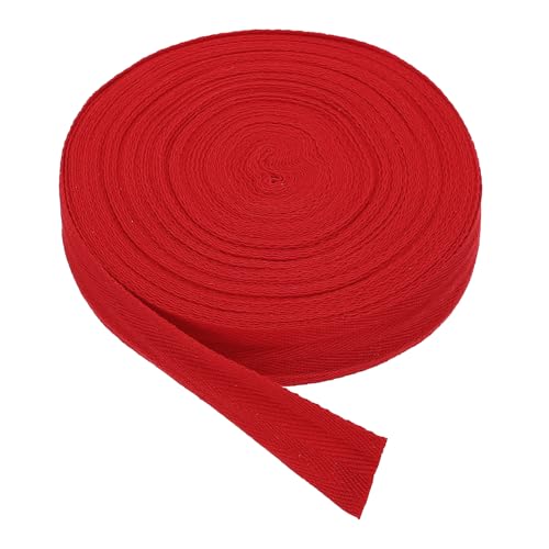 Ruban en coton rouge de mercerie pour réparer et consolider vos tissus